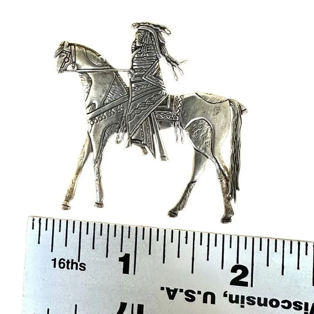 Rare Frank Salcido Sterling Brooch rare frank